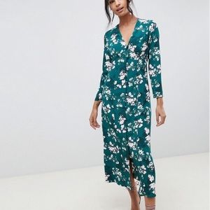 ASOS DESIGN button maxi dress in floral